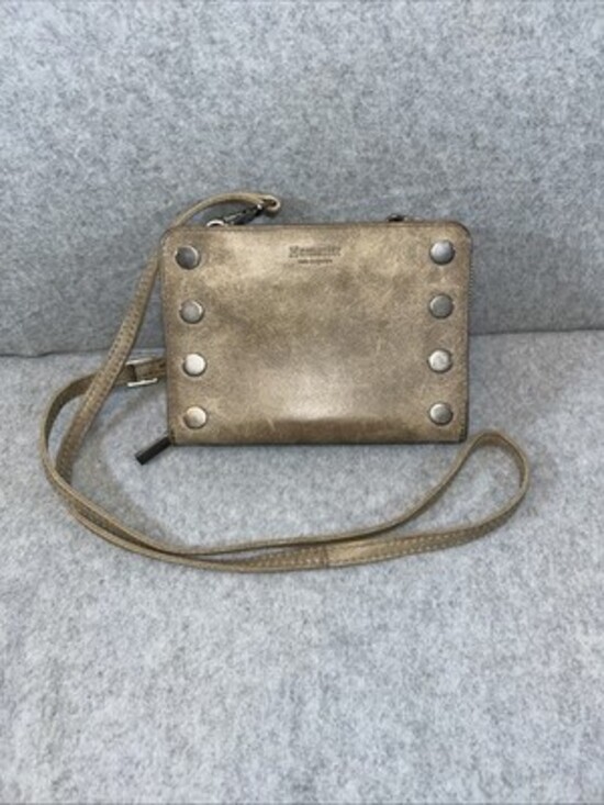 Hammitt Handbags - Hammitt Levy Leather Wallet Crossbody Bag, Gray Pewter Leather / Silver